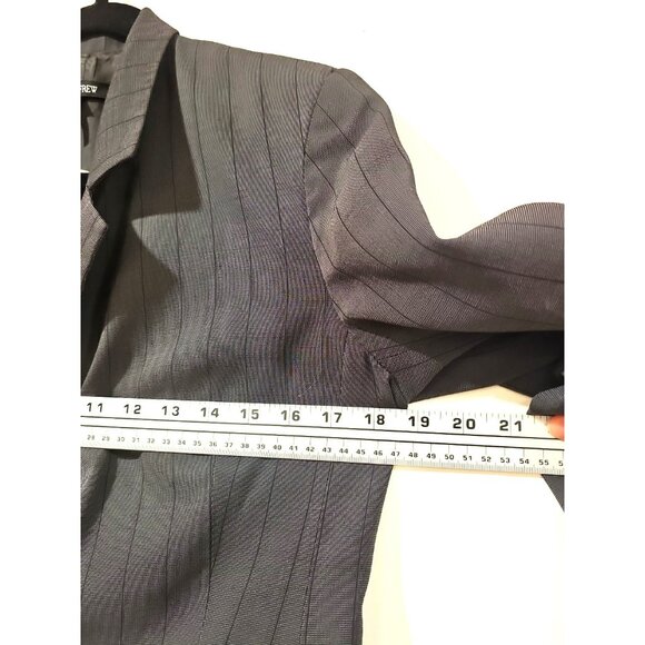 Holt Renfrew 2-pc Pant suit Women 2 pc Striped Gray Sz 12 Wide Leg Office Career - Picture 6 of 16